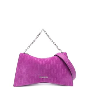 Karl Lagerfeld K/Seven Element suede shoulder bag