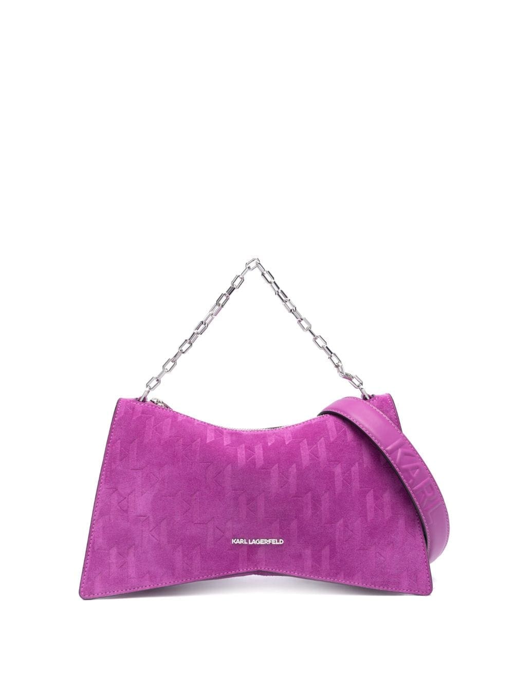 Karl Lagerfeld K/Seven Element suede shoulder bag