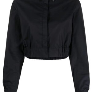 Karl Lagerfeld  rhinestone-embellished cropped shirt