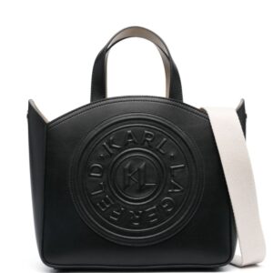 Karl Lagerfeld K/Circle debossed-logo tote bag