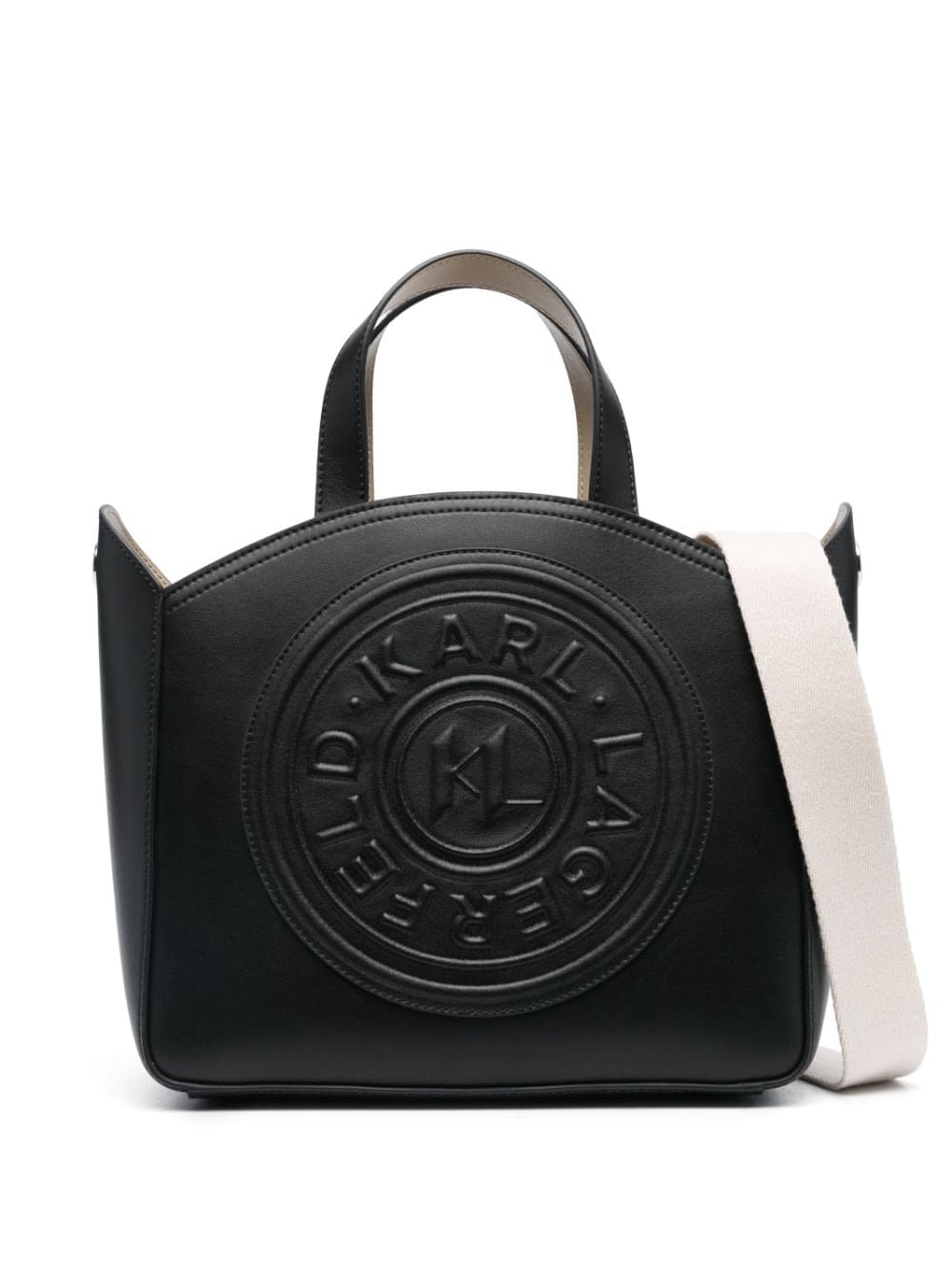 Karl Lagerfeld K/Circle debossed-logo tote bag