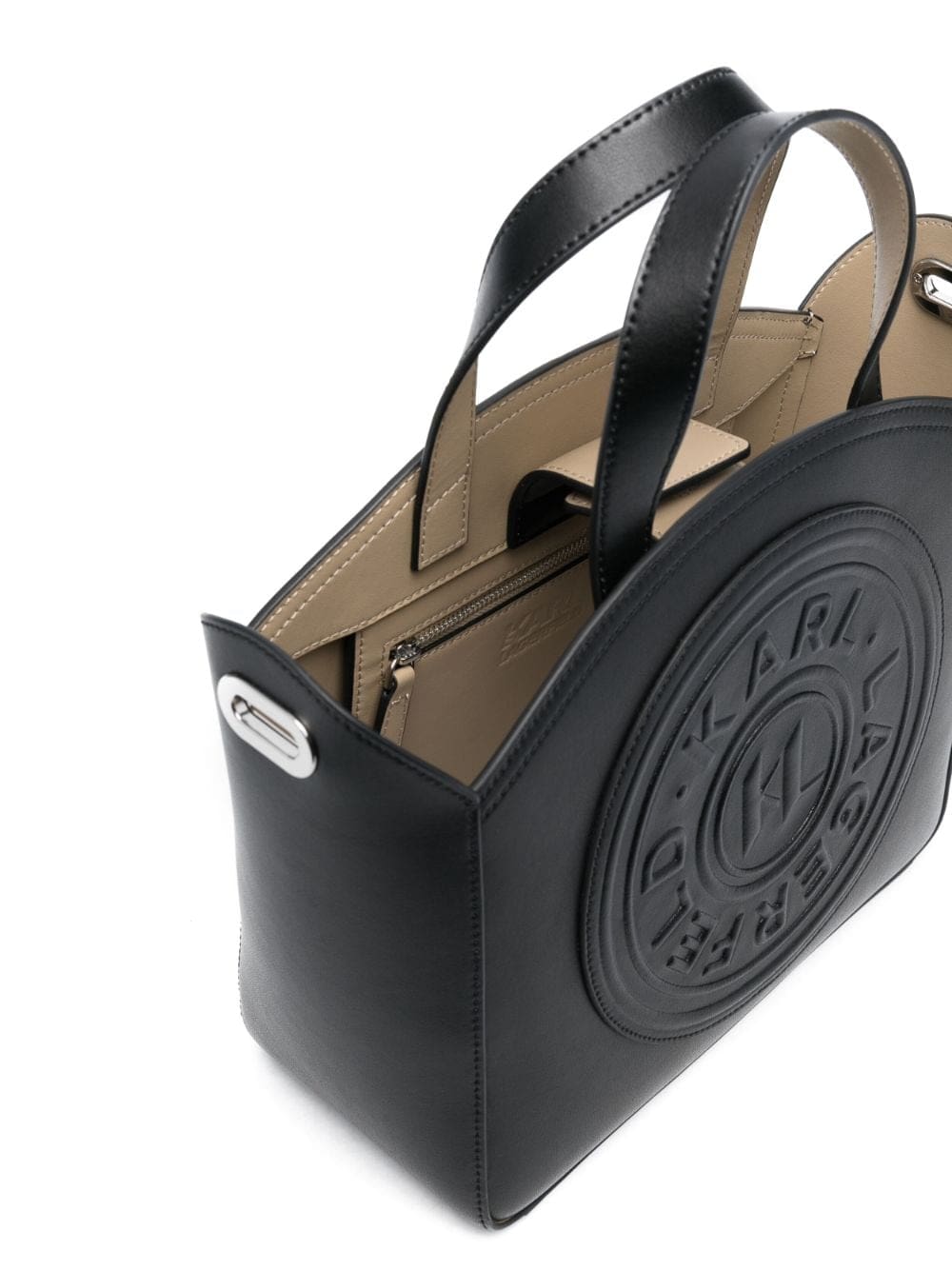 Karl Lagerfeld K/Circle debossed-logo tote bag - Image 5