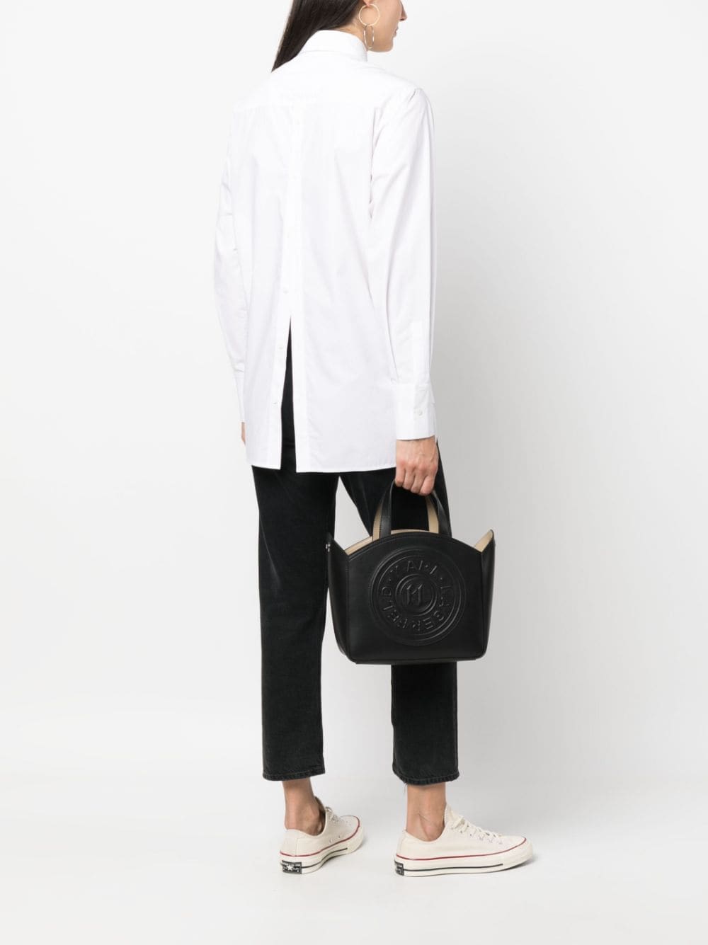 Karl Lagerfeld K/Circle debossed-logo tote bag - Image 2