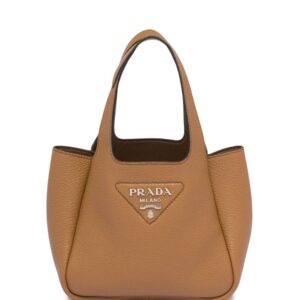 Prada logo-plaque tote bag