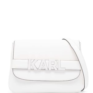 Karl Lagerfeld K/Letters logo-plaque shoulder bag