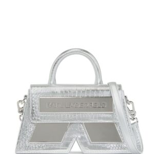 Karl Lagerfeld IKON/K crocodile-effect crossbody bag