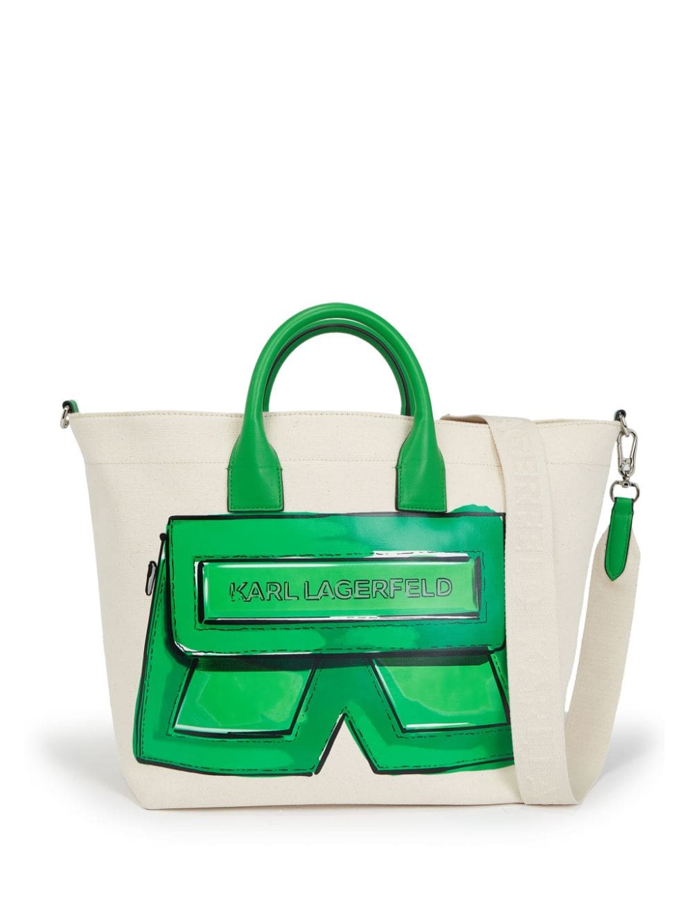Karl Lagerfeld IKON/K canvas tote bag