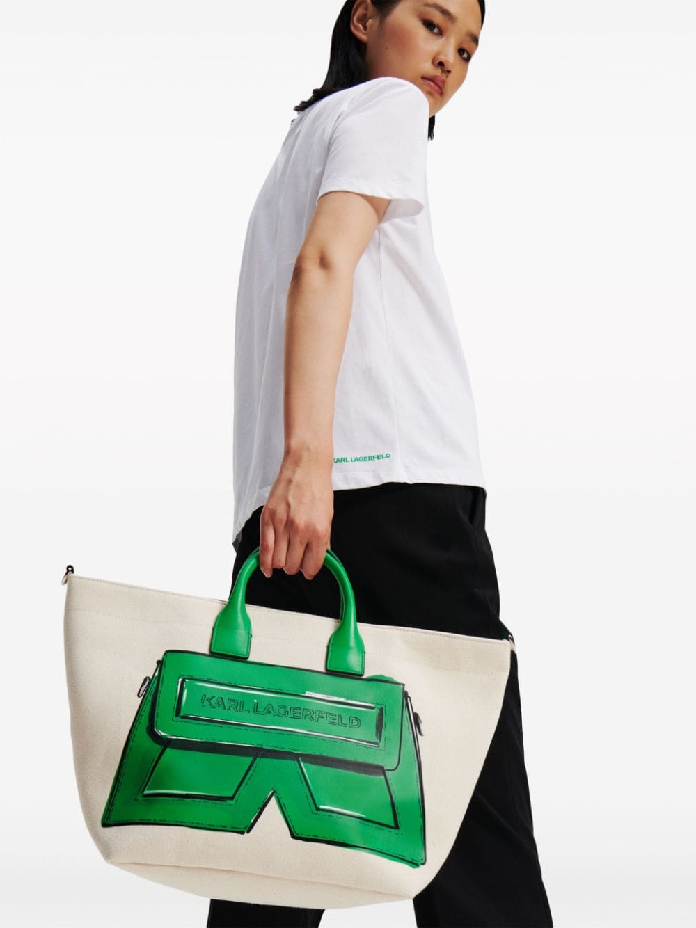 Karl Lagerfeld IKON/K canvas tote bag - Image 5