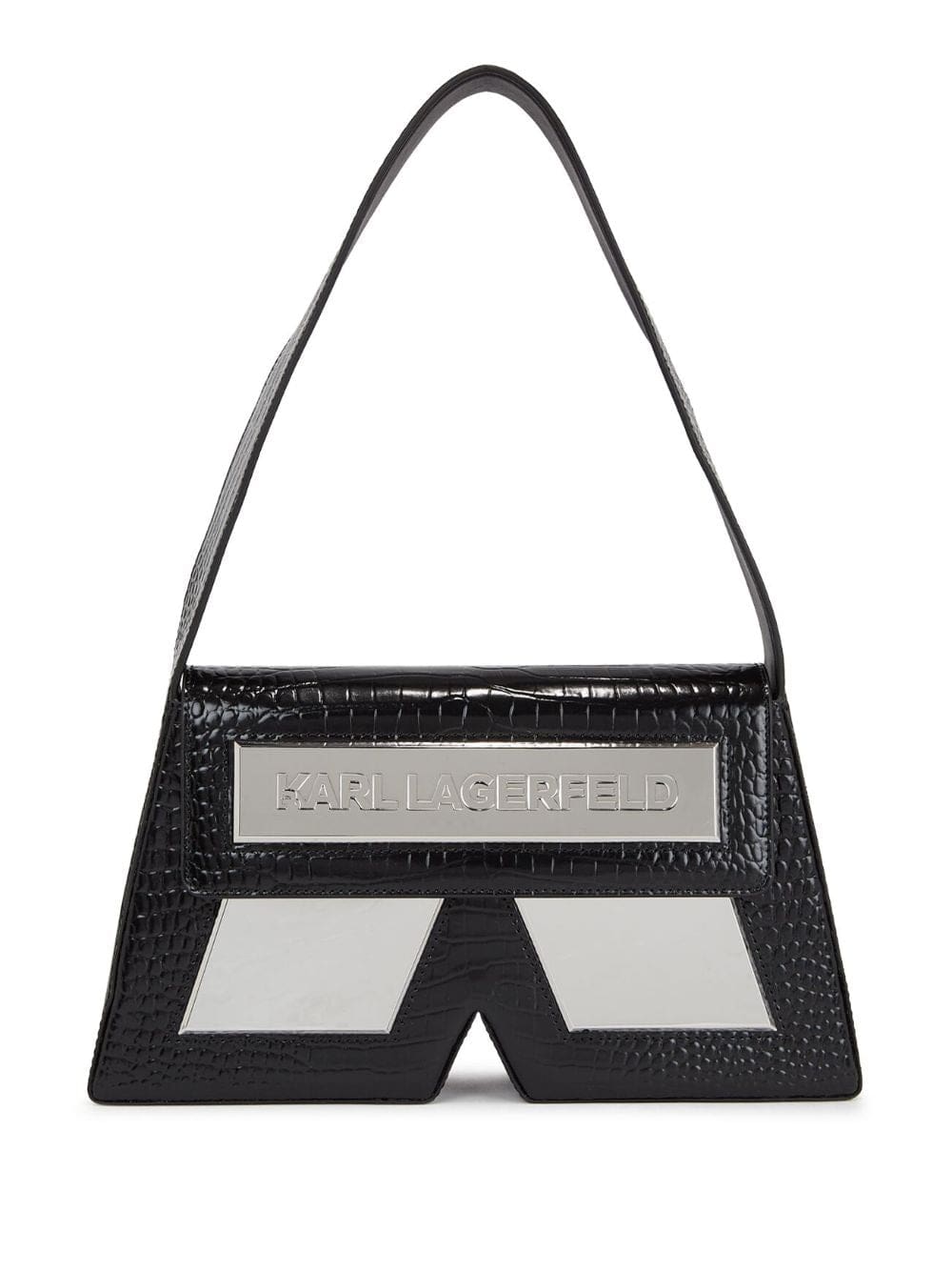 Karl Lagerfeld IKON/K crocodile-effect shoulder bag