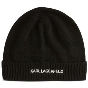 Karl Lagerfeld K/Essential logo-embroidered beanie