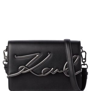 Karl Lagerfeld medium Signature leather shoulder bag