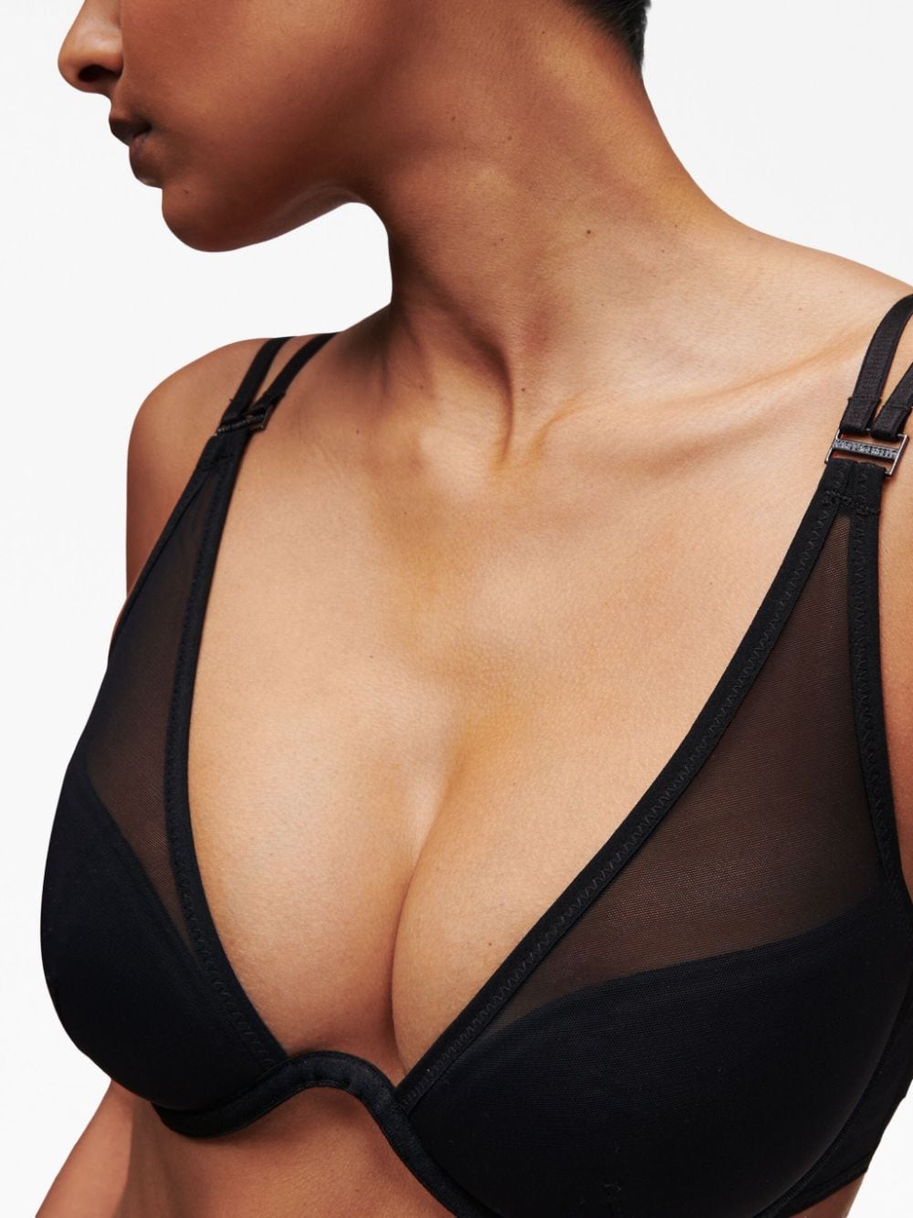 Karl Lagerfeld sheer demi-cup bra - Image 4
