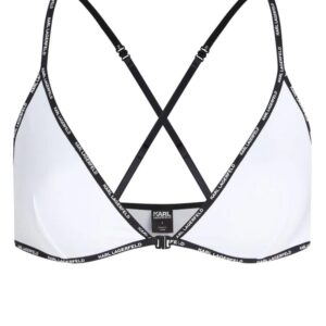 Karl Lagerfeld  mini logo cotton triangle bra