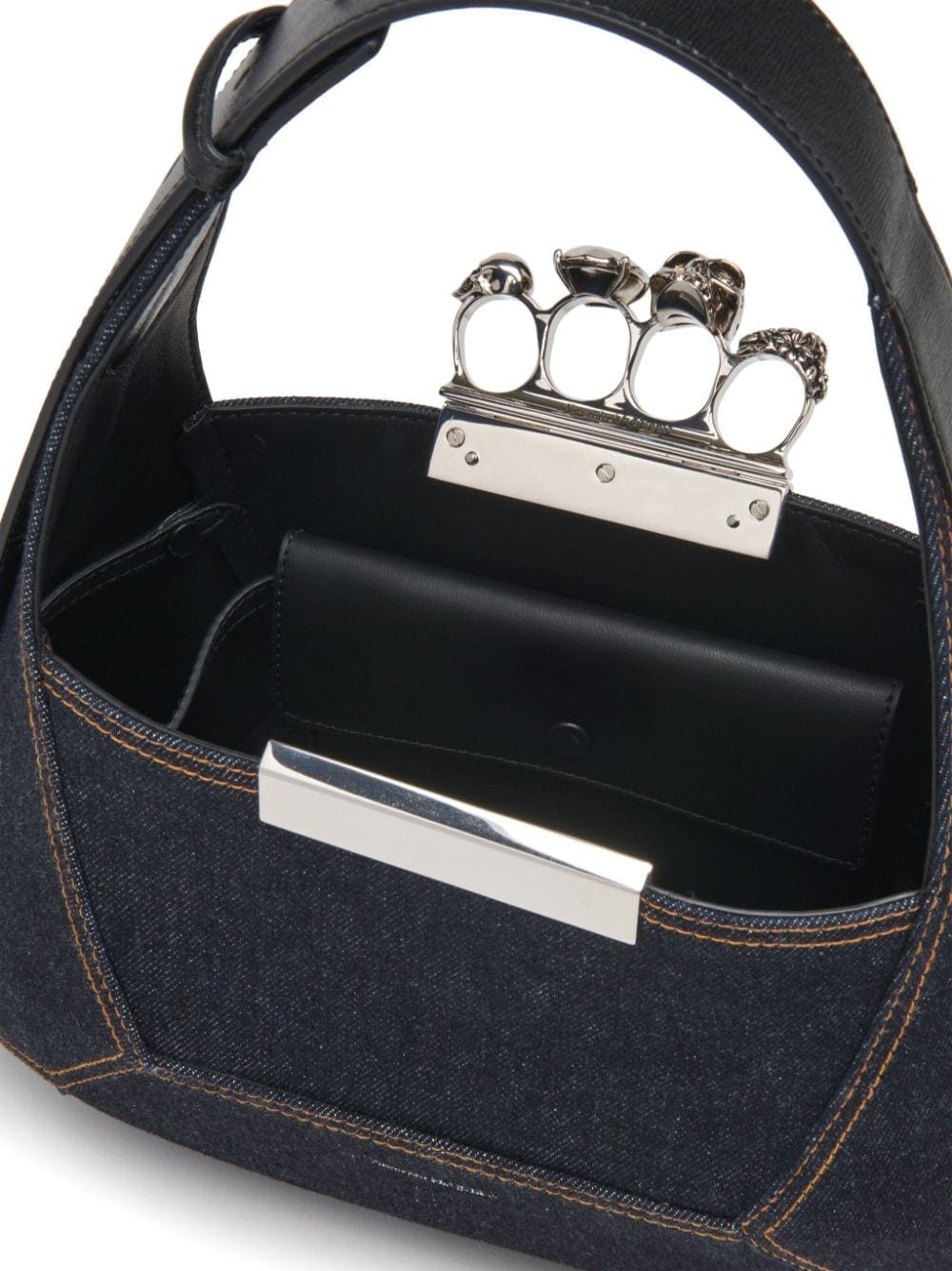 Alexander McQueen The Jewelled denim tote bag - Image 5