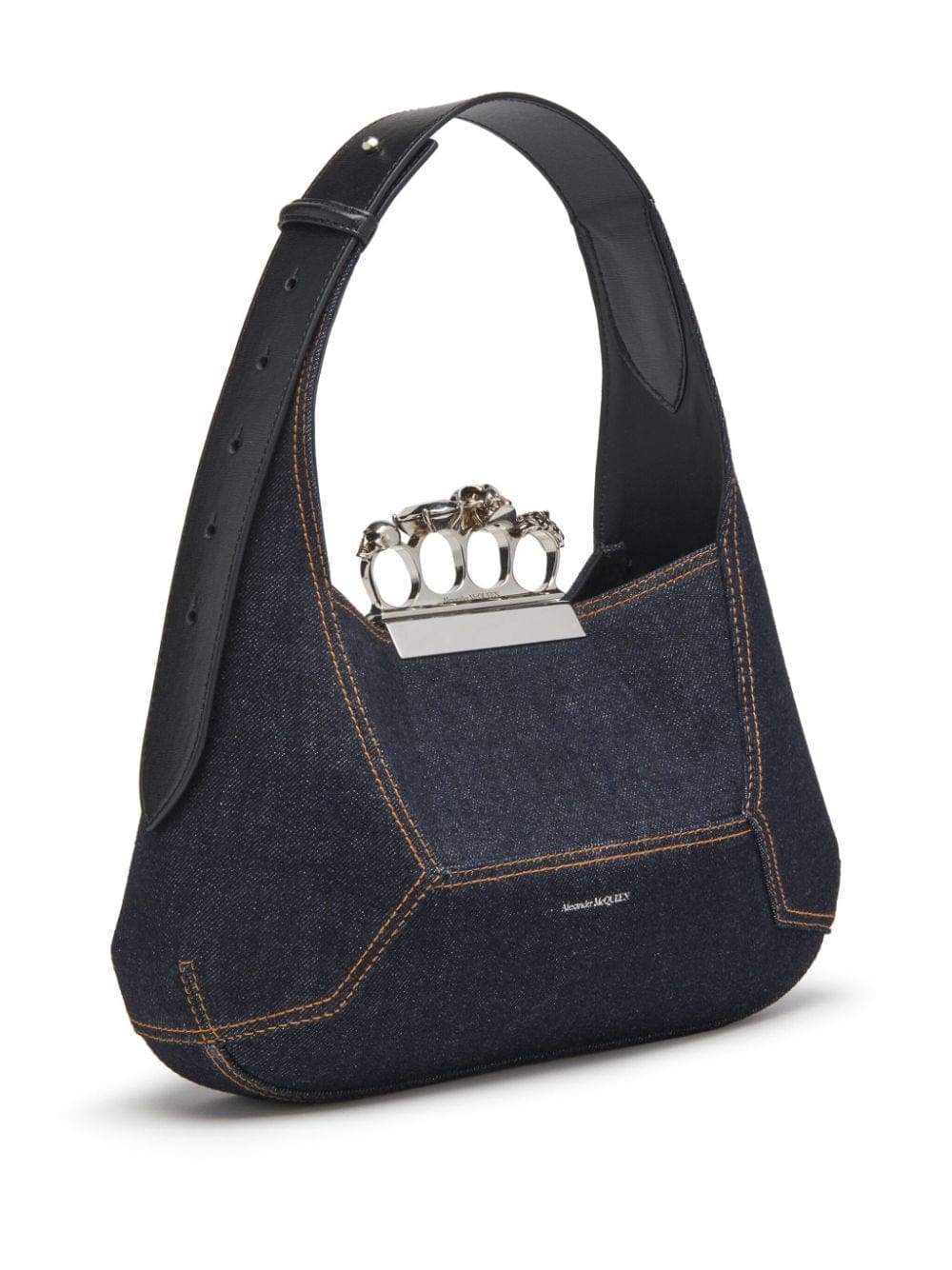 Alexander McQueen The Jewelled denim tote bag - Image 4