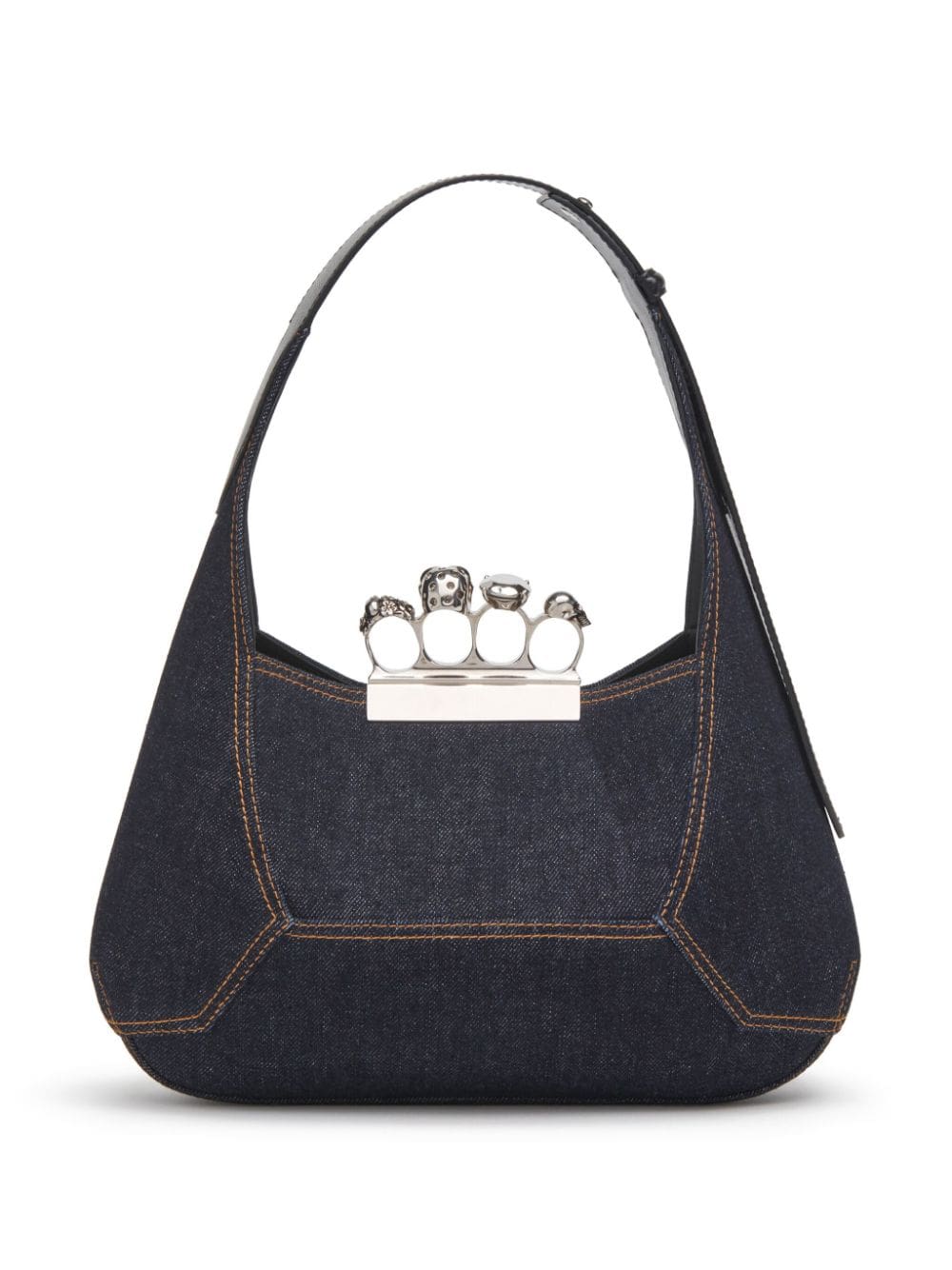 Alexander McQueen The Jewelled denim tote bag - Image 3