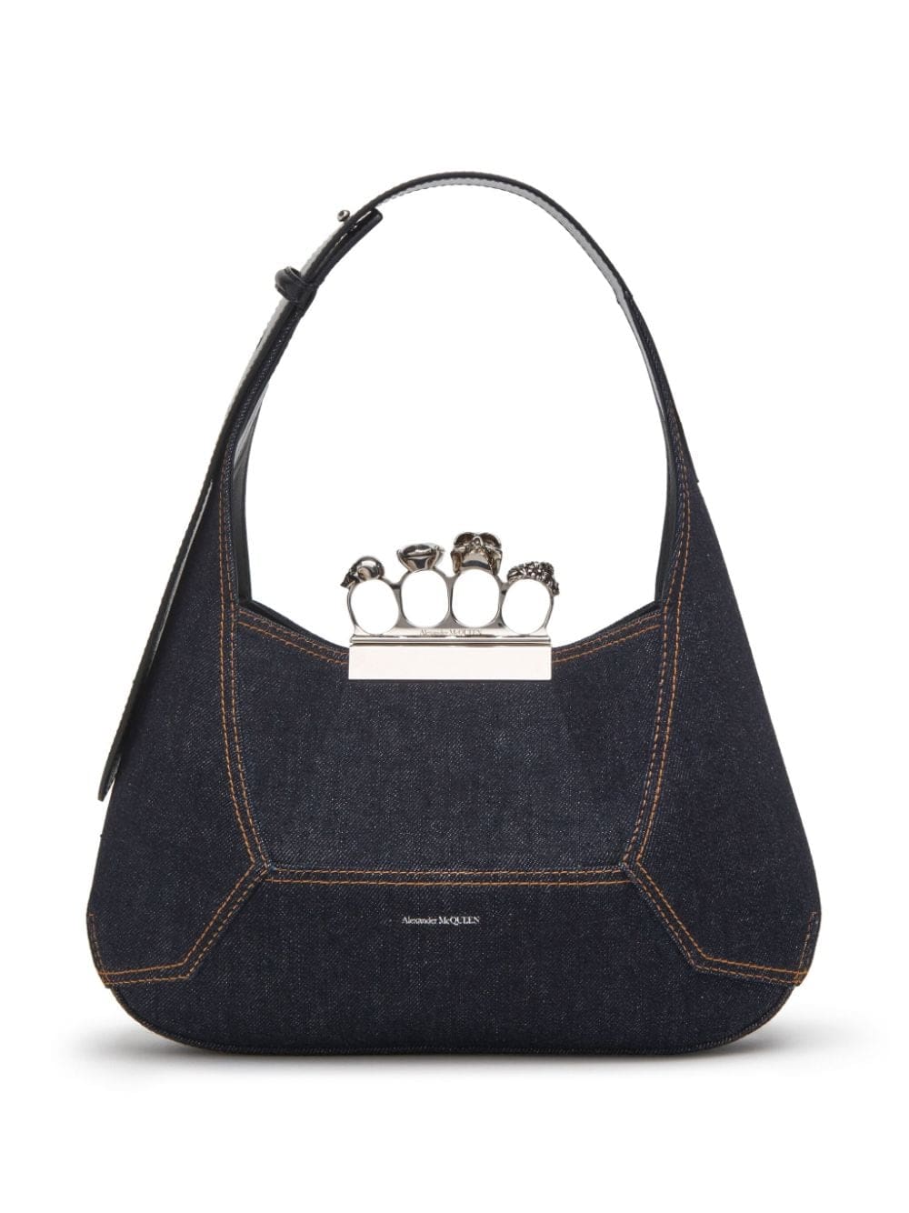 Alexander McQueen The Jewelled denim tote bag
