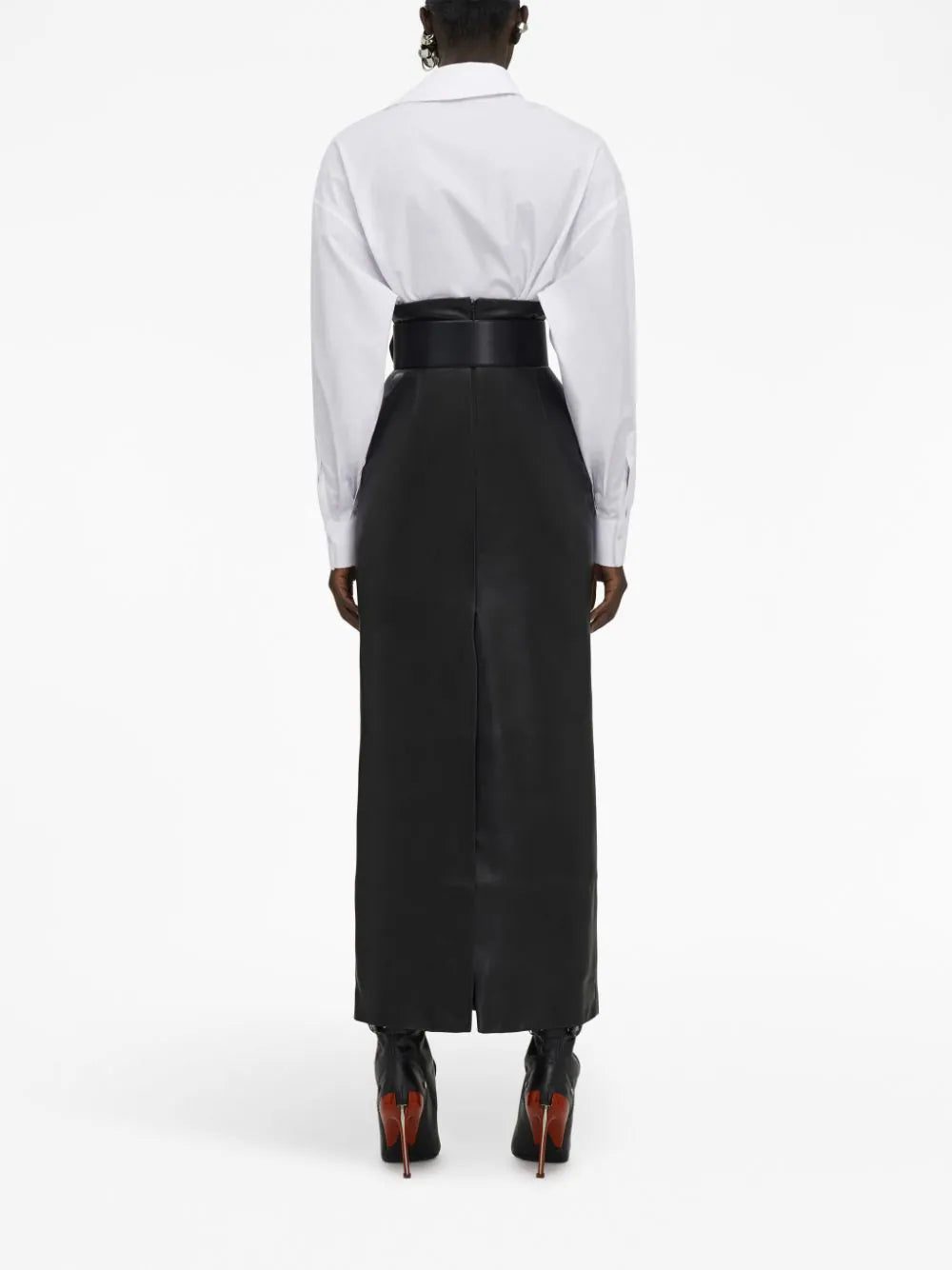 Alexander McQueen rose-appliqué cotton shirt - Image 4