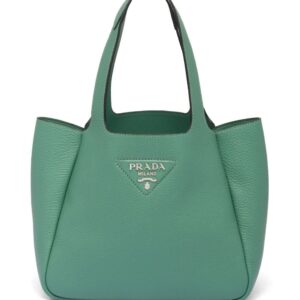 Prada logo-plaque tote bag