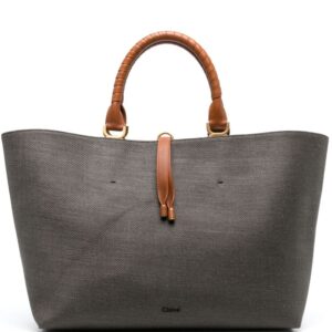 Chloé Marcie linen tote bag