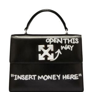Off-White Jitney 1.4 slogan-print top-handle bag
