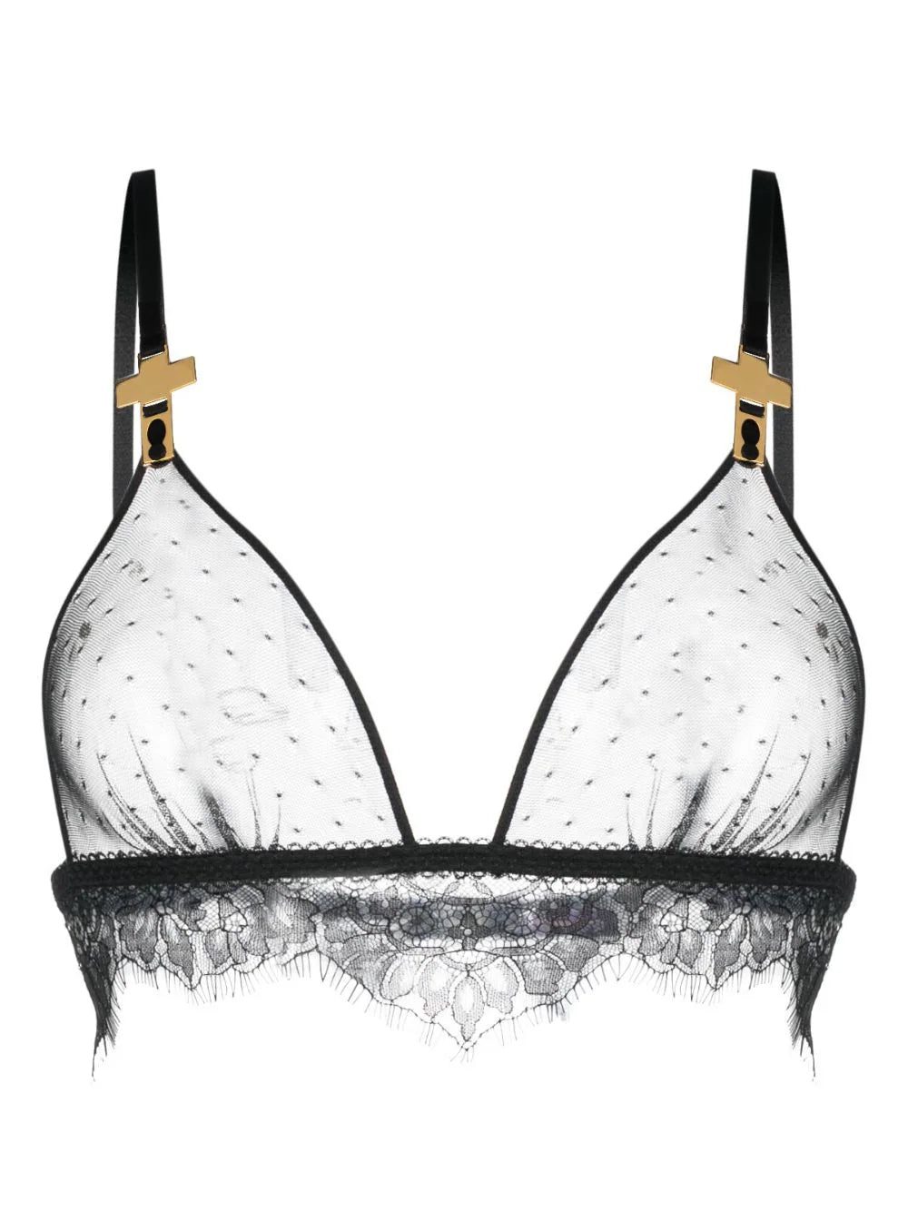 Maison Close Inspiration Divine cross-charm bra