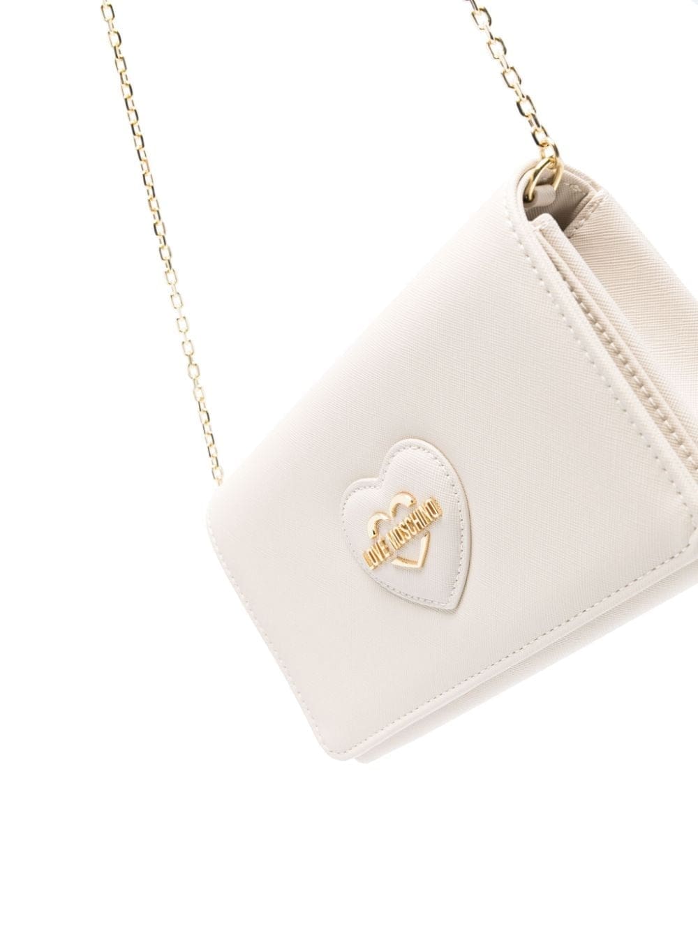 Love Moschino logo heart-patch faux-leather crossbody bag - Image 4
