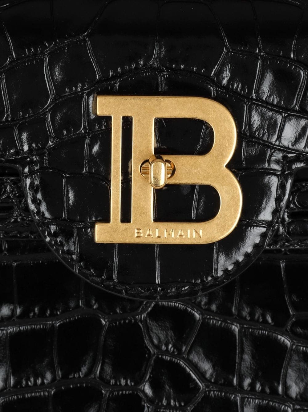 Balmain B-Buzz 23 crocodile-embossed tote bag - Image 5