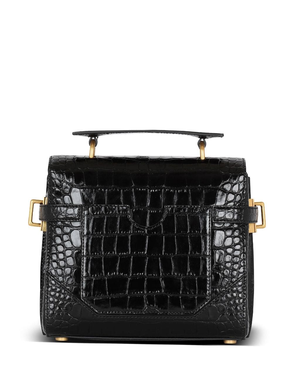 Balmain B-Buzz 23 crocodile-embossed tote bag - Image 4