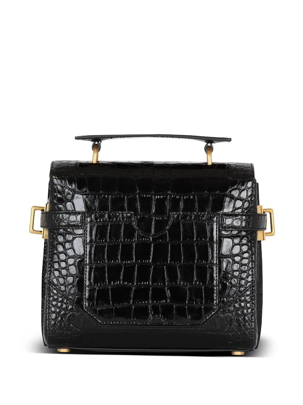 Balmain B-Buzz 23 crocodile-embossed tote bag - Image 4