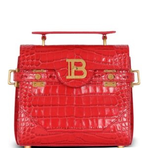 Balmain B-Buzz 23 crocodile-embossed tote bag