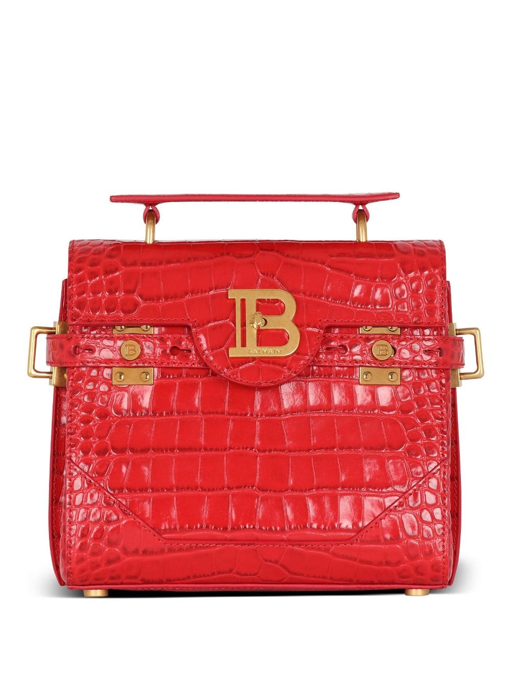 Balmain B-Buzz 23 crocodile-embossed tote bag