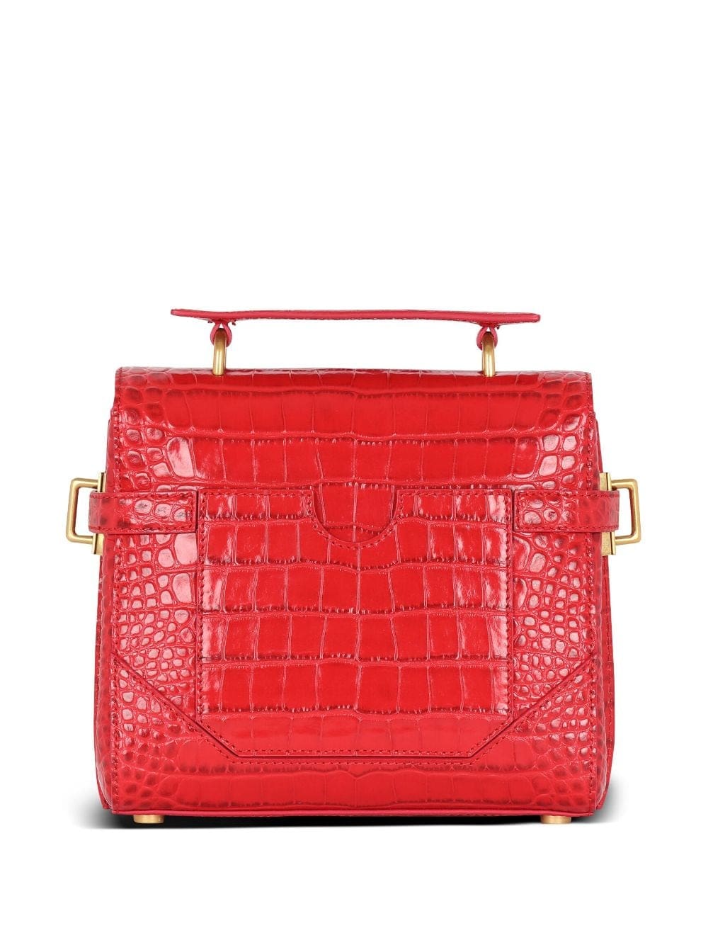 Balmain B-Buzz 23 crocodile-embossed tote bag - Image 4