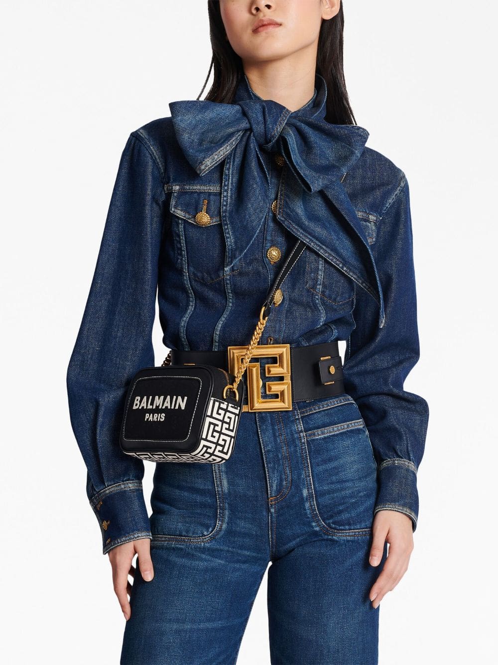 Balmain B-Army logo-print bag - Image 3