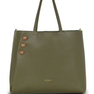 Balmain Embleme leather tote bag