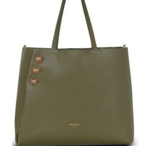 Balmain Embleme leather tote bag