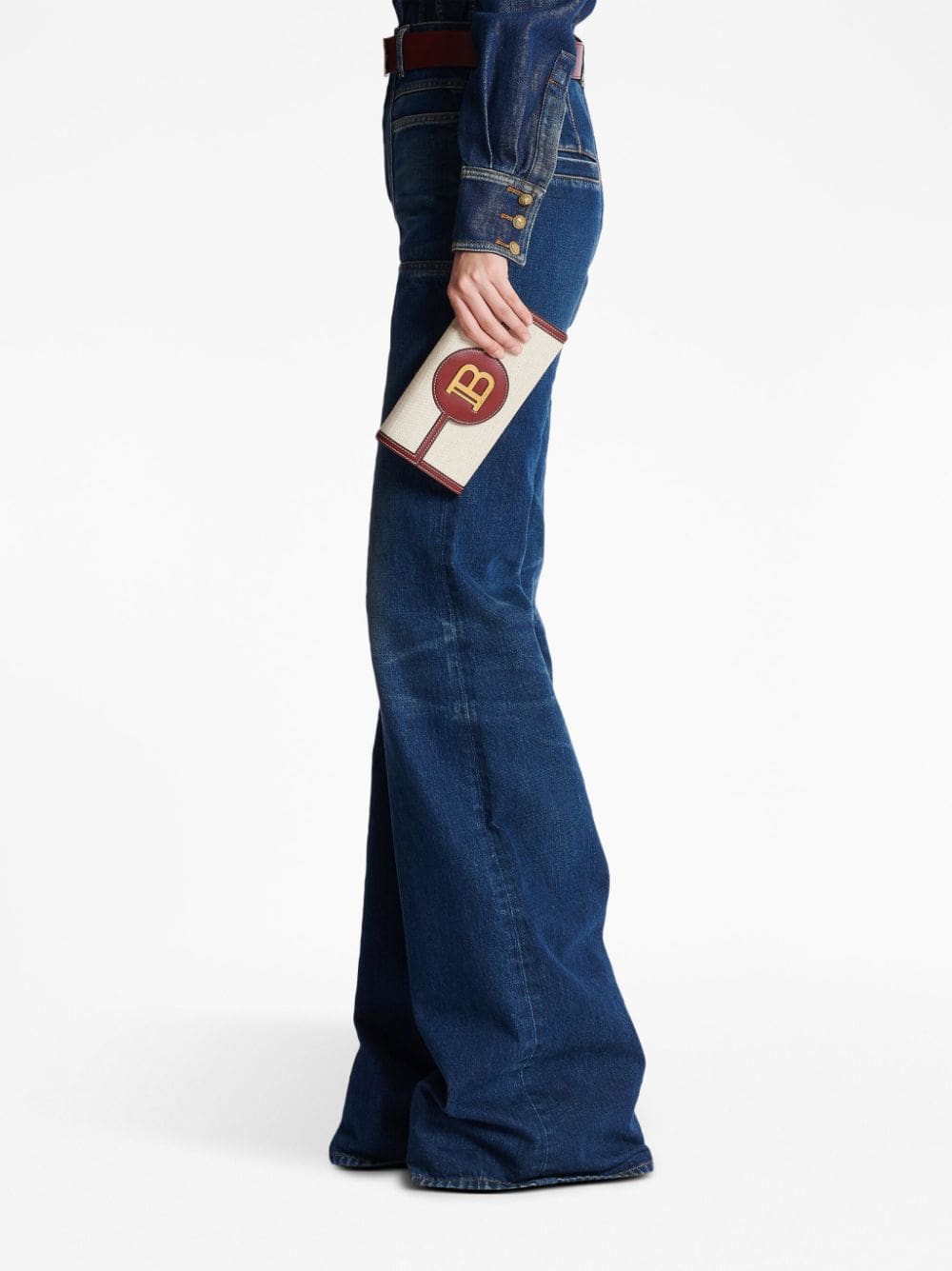 Balmain B-Buzz canvas wallet-on-chain - Image 3