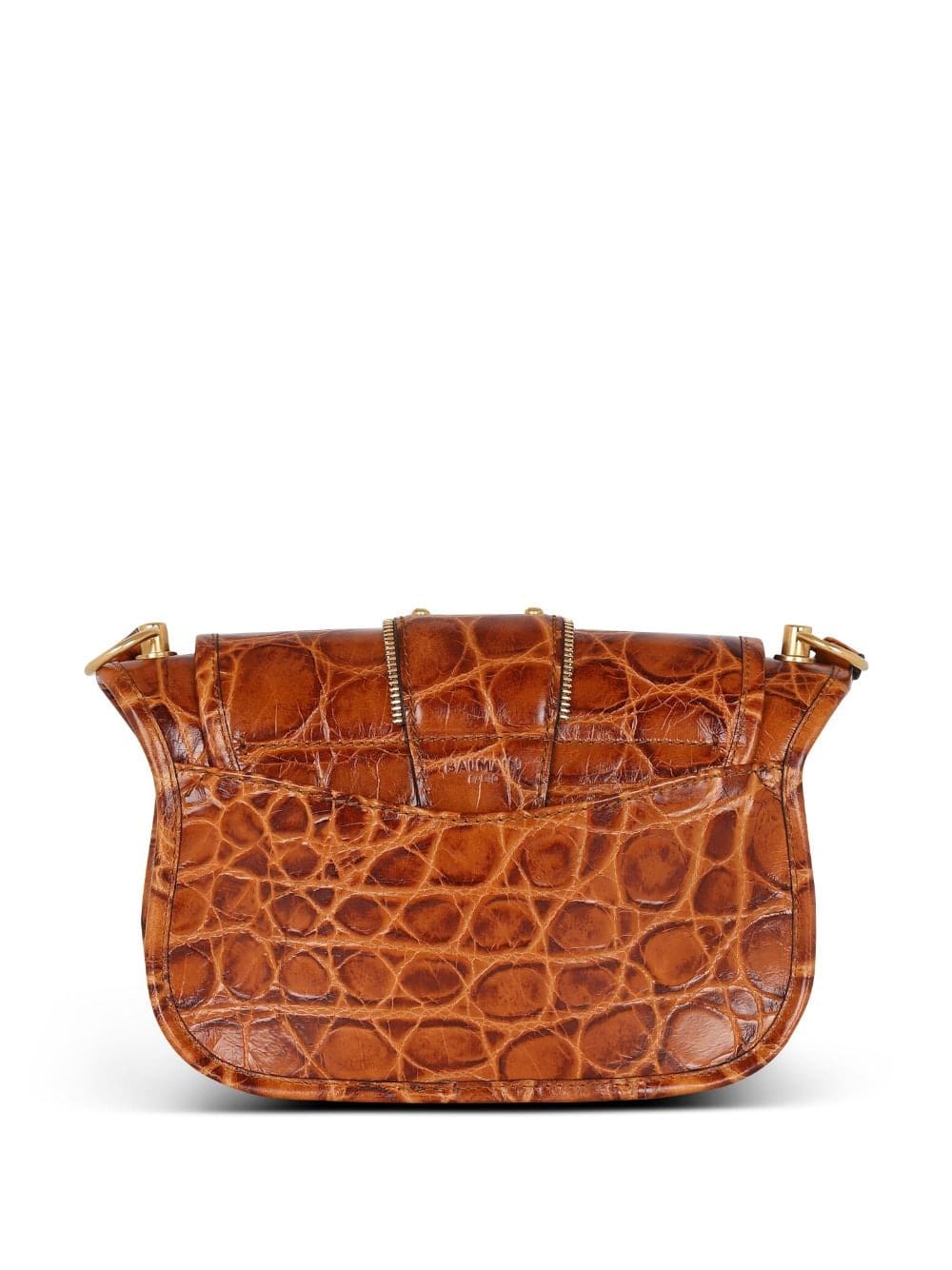 Balmain Blaze crocodile-embossed shoulder bag - Image 4