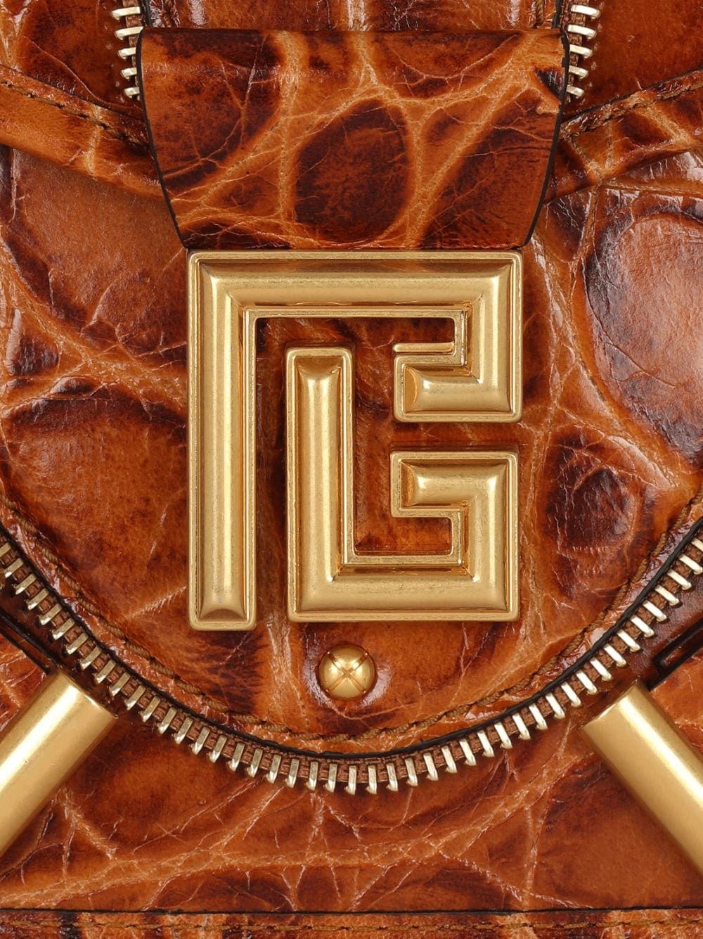 Balmain Blaze crocodile-embossed shoulder bag - Image 5