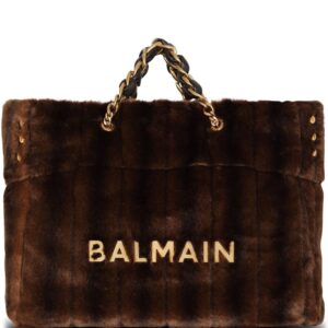 Balmain lambskin medium tote bag