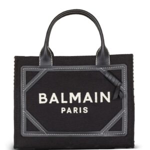 Balmain B-Army  logo-embroidered tote bag