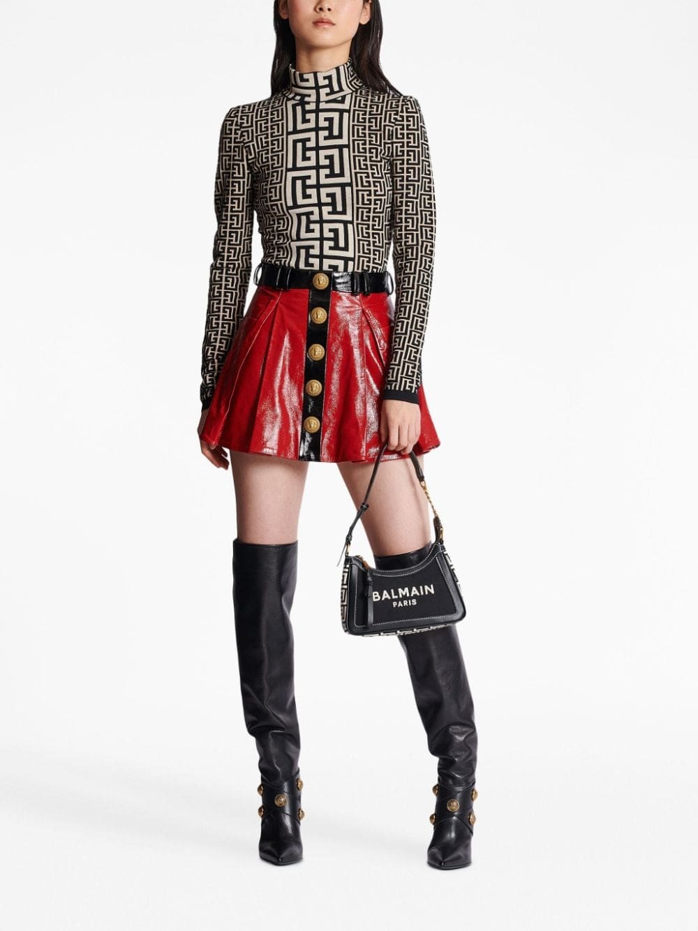 Balmain B-Army logo shoulder bag - Image 2