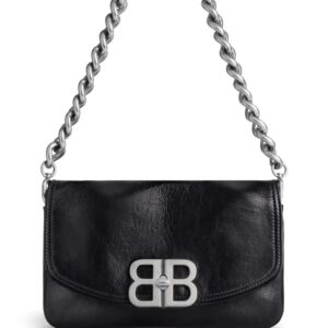 Balenciaga  logo-plaque leather shoulder bag