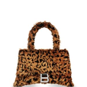 Balenciaga small Hourglass faux-fur mini bag