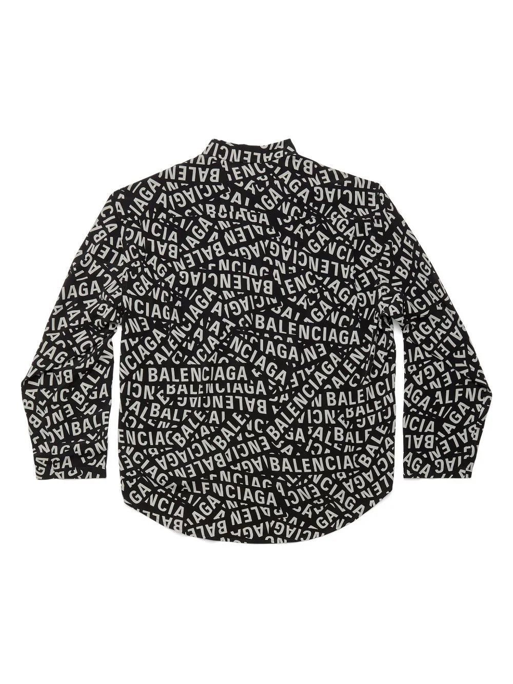 Balenciaga logo-print long-sleeved shirt - Image 2
