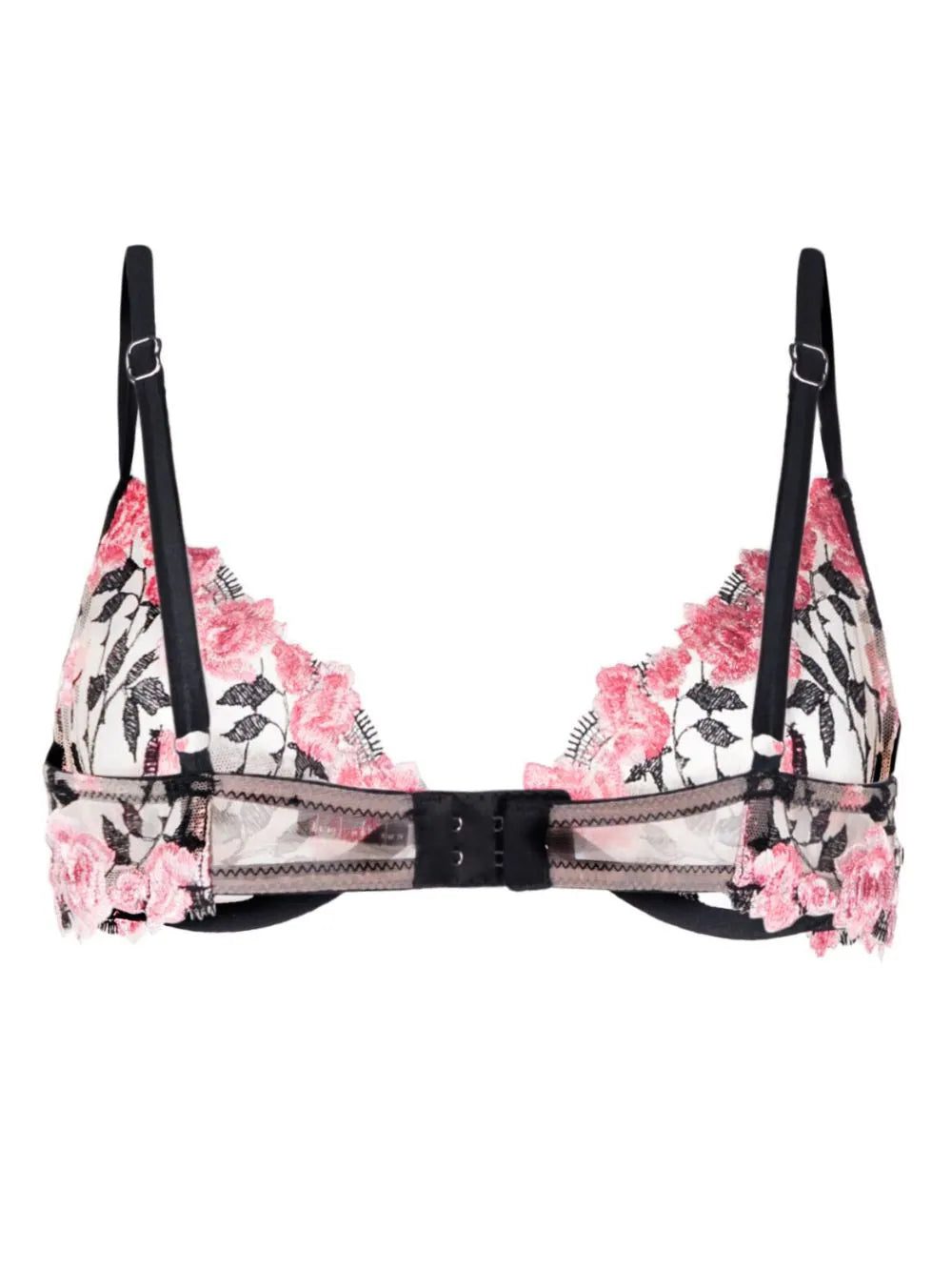 Fleur Du Mal floral-embroidered demi bra - Image 2