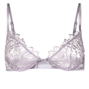 Fleur Du Mal Whitney floral embroidery bra