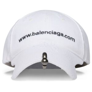 Balenciaga embroidered-logo six-panel cap