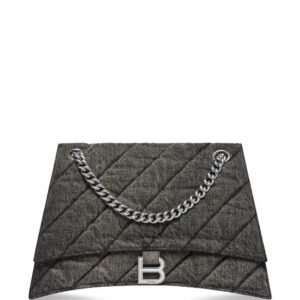 Balenciaga  medium Crush denim shoulder bag