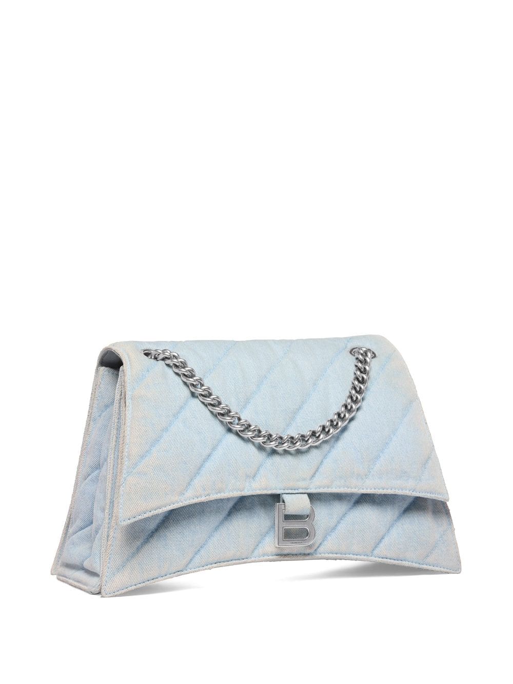Balenciaga medium Crush quilted denim shoulder bag - Image 3